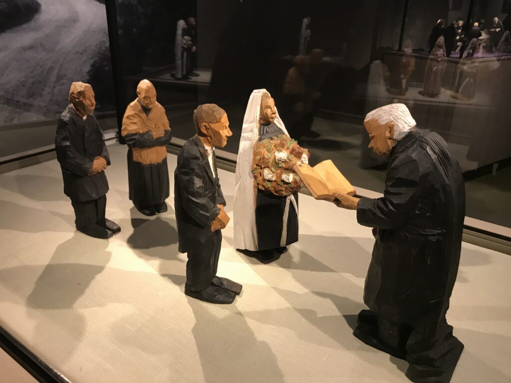 Skulptur gjord av Döderhultarn i Oskarshamn