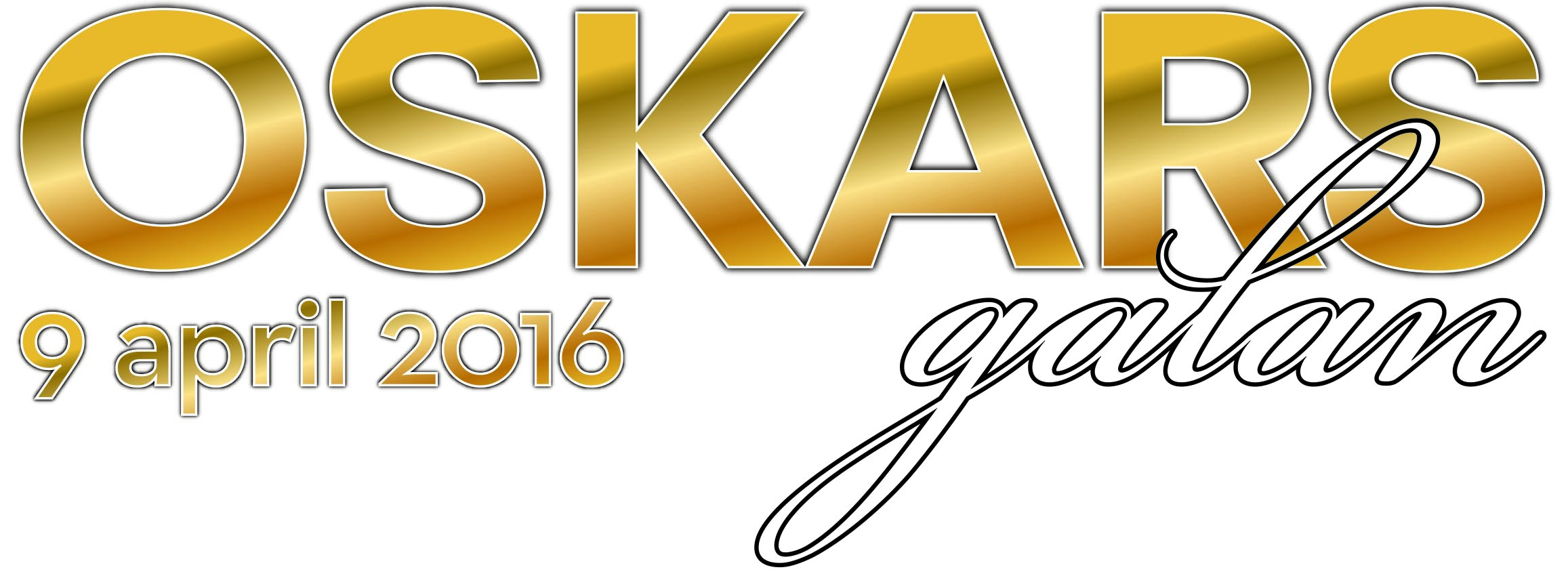 Logotyp för Oskarsgalan 2016.